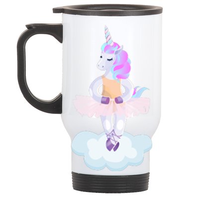 Ballet Dancer Unicorn Stainless Steel Travel Mug