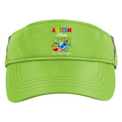 Butterfly Autism Mom I Love My Daughter Support Autistic Cute Gift Adult Drive Performance Visor