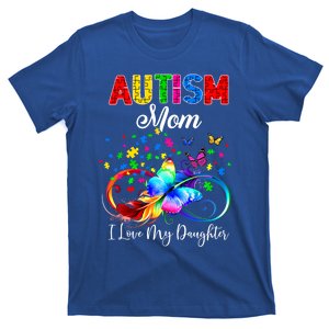 Butterfly Autism Mom I Love My Daughter Support Autistic Cute Gift T-Shirt