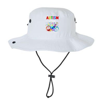 Butterfly Autism Mom I Love My Daughter Support Autistic Cute Gift Legacy Cool Fit Booney Bucket Hat