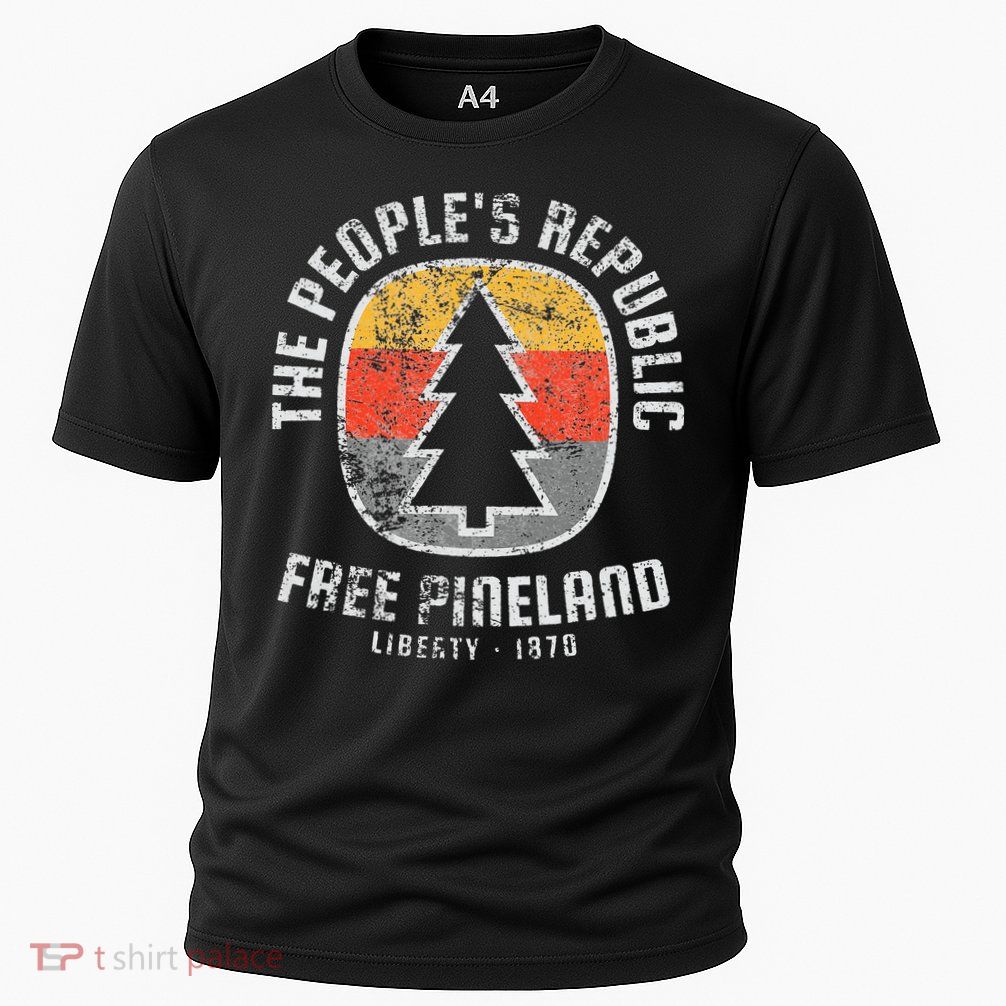 Badge American Marauder Free Pineland retro Camping Performance Shirt