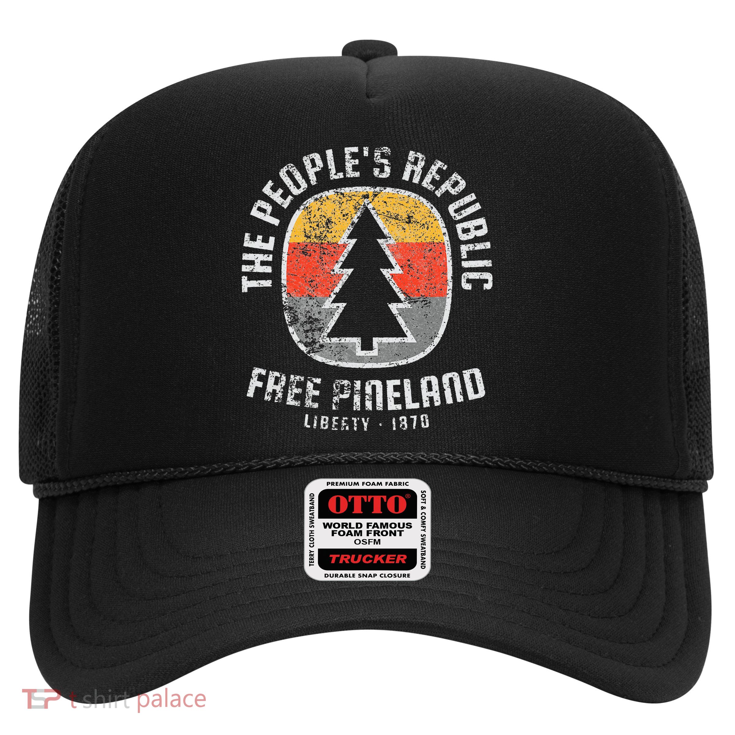 Badge American Marauder Free Pineland retro Camping Trucker Hat