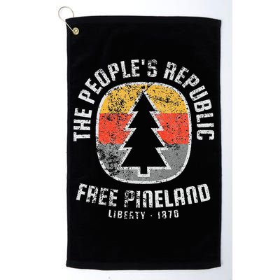 Badge American Marauder Free Pineland retro Camping Golf Towel