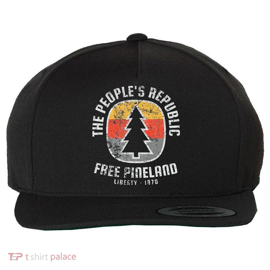 Badge American Marauder Free Pineland retro Camping Wool Snapback Cap