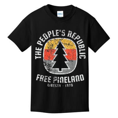 Badge American Marauder Free Pineland retro Camping Kids T-Shirt