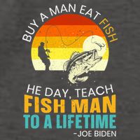 Buy A Man Eat Fish He Day Teach Fish Man To A Lifetime Vector Backpack