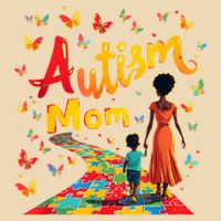 Black Autism Mom Afro Autism Awareness Mama Drawstring Bag