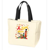 Black Autism Mom Afro Autism Awareness Mama Zip Tote Bag