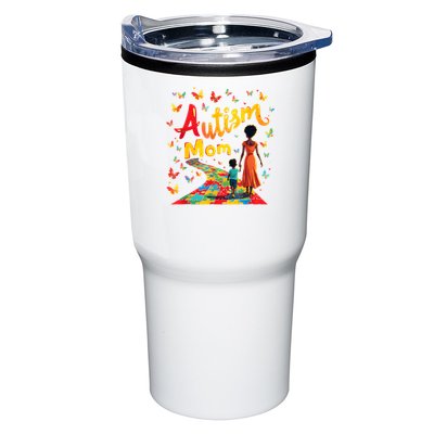 Black Autism Mom Afro Autism Awareness Mama Tumbler
