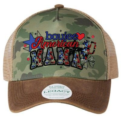 Boujee American Mama Legacy Tie Dye Trucker Hat