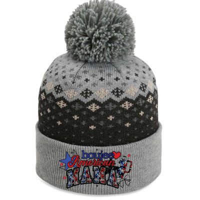 Boujee American Mama The Baniff Cuffed Pom Beanie