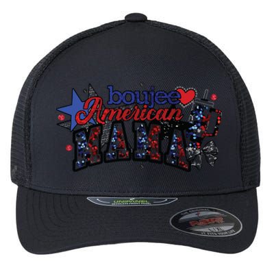 Boujee American Mama Flexfit Unipanel Trucker Cap