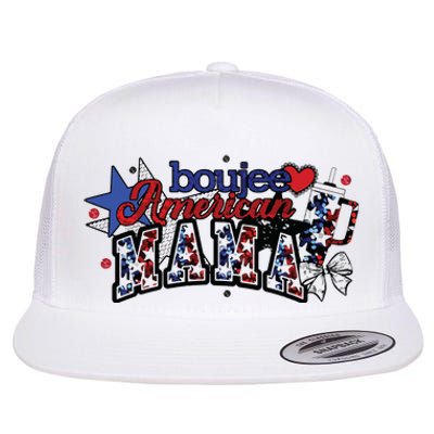 Boujee American Mama Flat Bill Trucker Hat