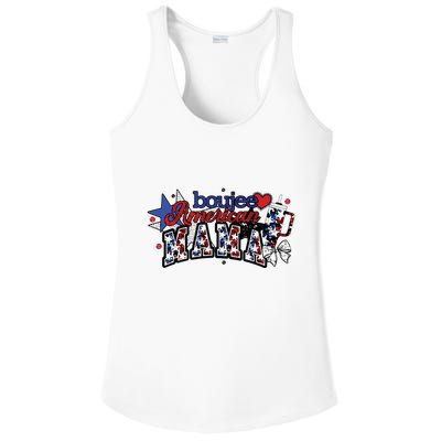 Boujee American Mama Ladies PosiCharge Competitor Racerback Tank