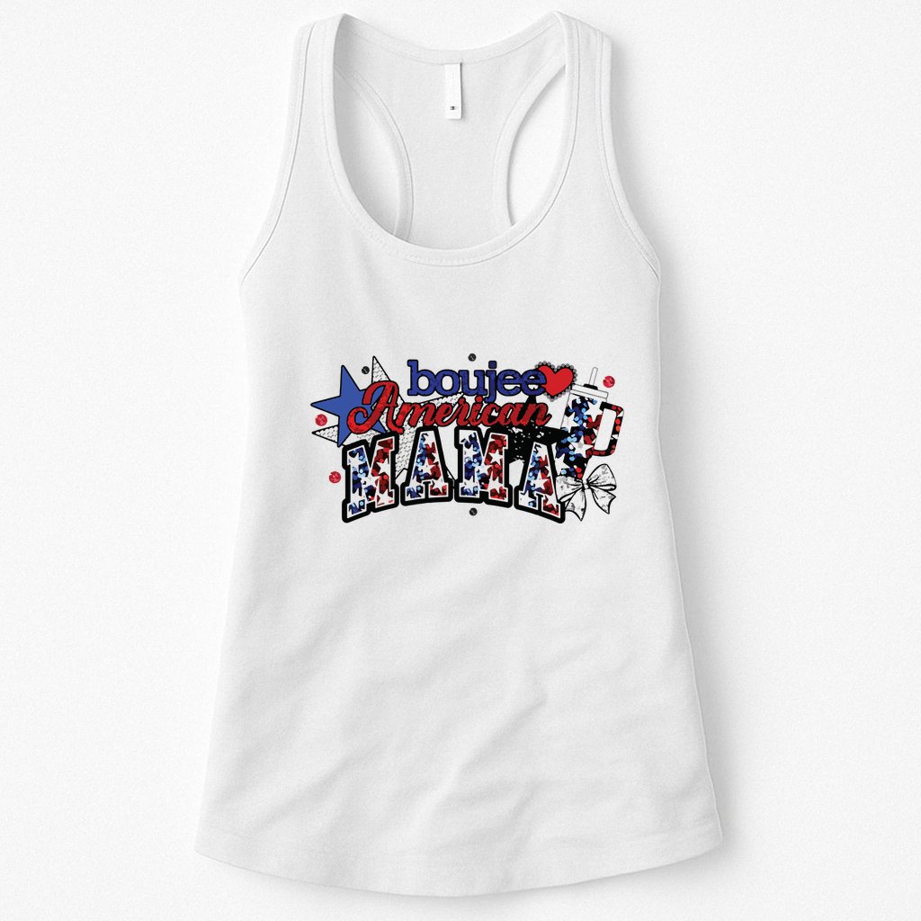 Boujee American Mama Womens Tank Top