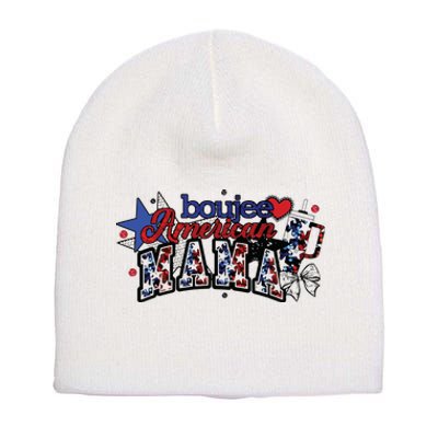 Boujee American Mama Short Acrylic Beanie