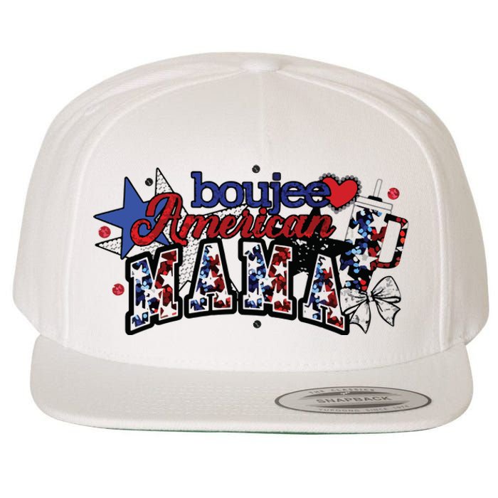 Boujee American Mama Wool Snapback Cap