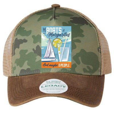 Boats And Margaritas Funny Legacy Tie Dye Trucker Hat