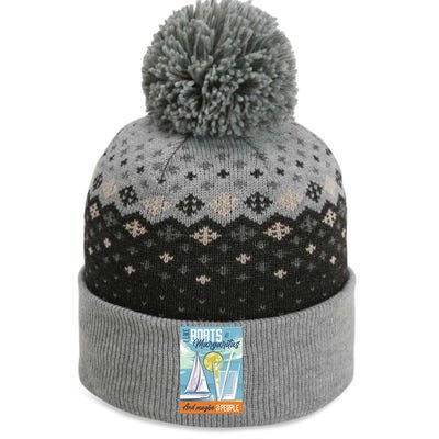 Boats And Margaritas Funny The Baniff Cuffed Pom Beanie