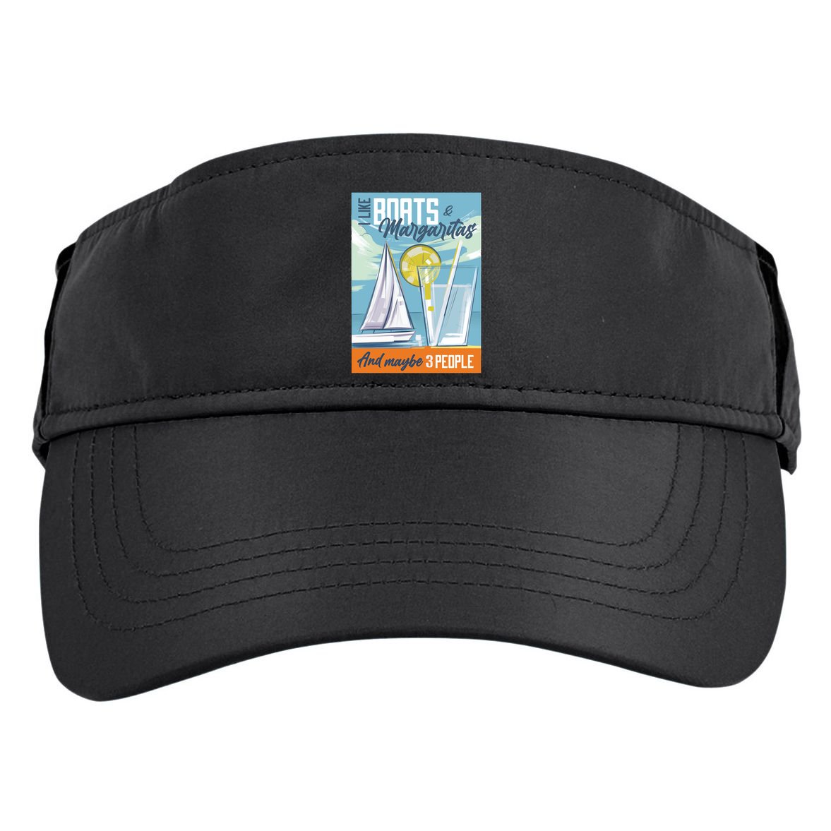 Boats And Margaritas Funny Adult Drive Performance Visor