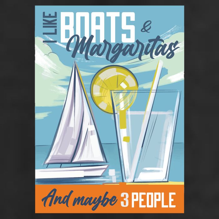 Boats And Margaritas Funny Adult Drive Performance Visor
