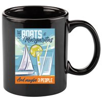 Boats And Margaritas Funny 11oz C Handle Ceramic Mug