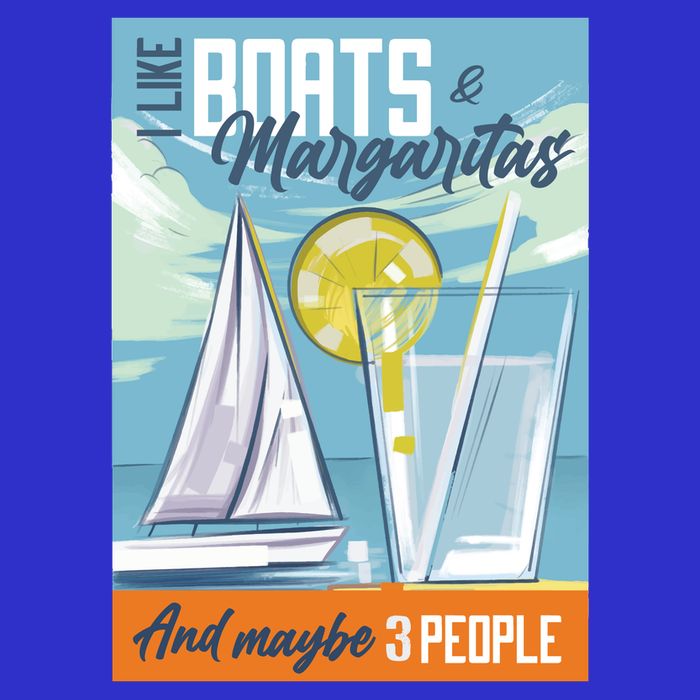 Boats And Margaritas Funny Premium T-Shirt
