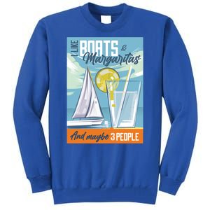 Boats And Margaritas Funny Tall Sweatshirt