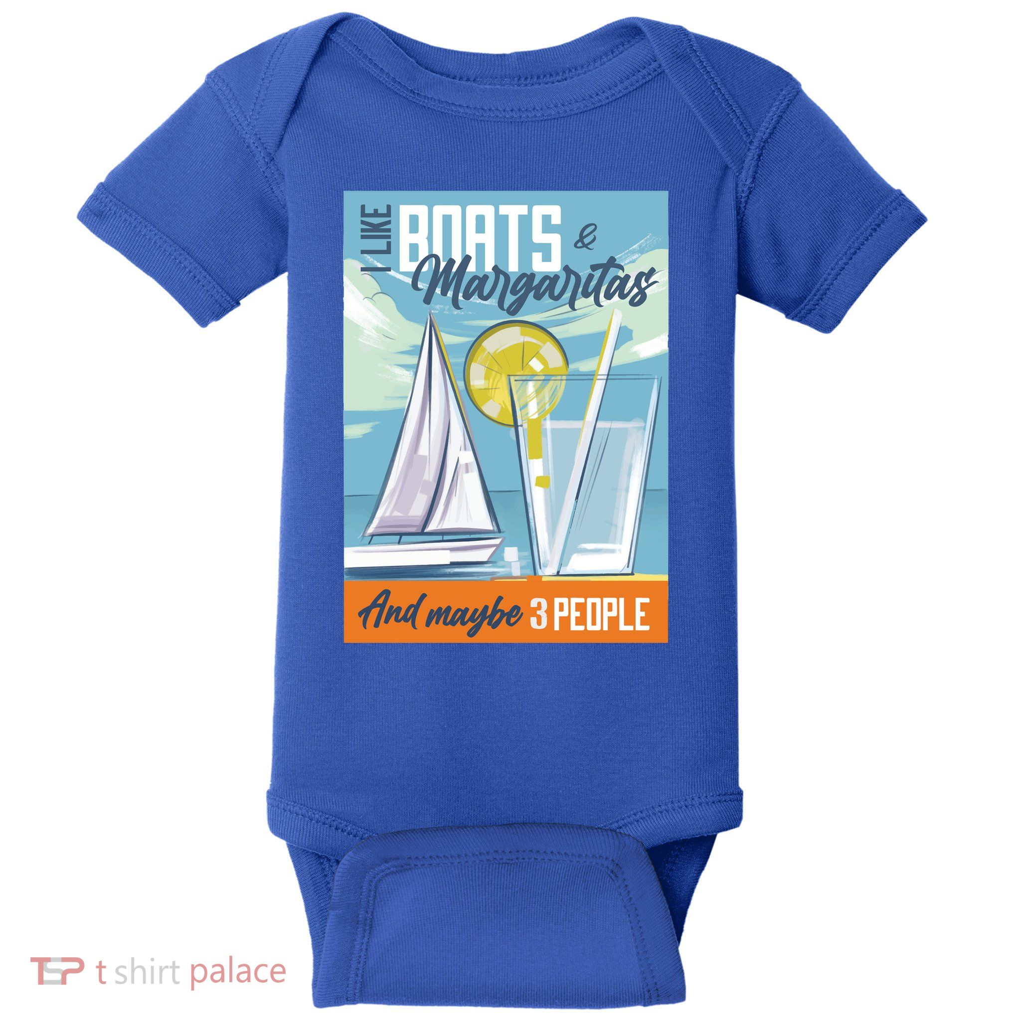 Boats And Margaritas Funny Baby Bodysuit