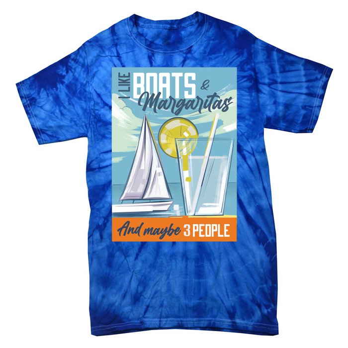 Boats And Margaritas Funny Tie-Dye T-Shirt