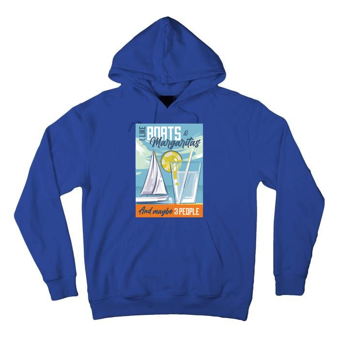 Boats And Margaritas Funny Tall Hoodie