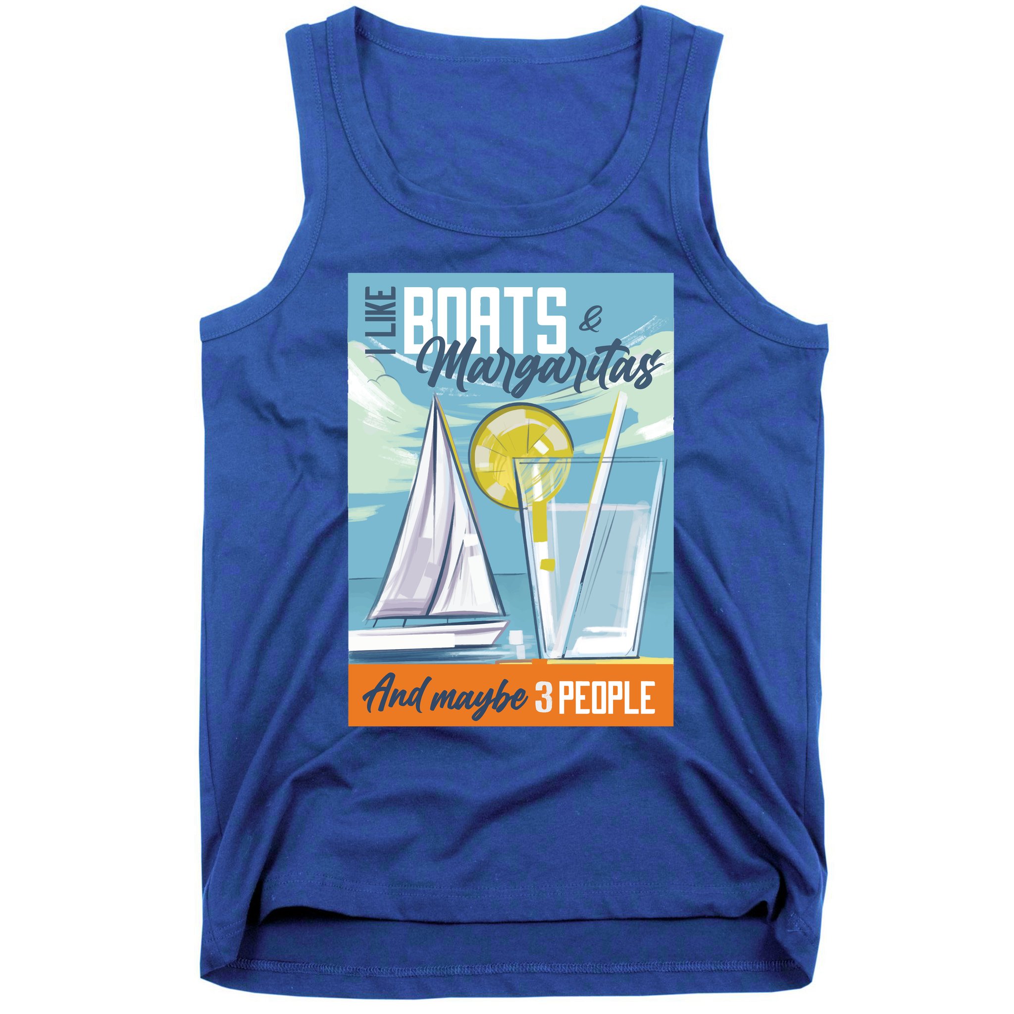 Boats And Margaritas Funny Tank Top