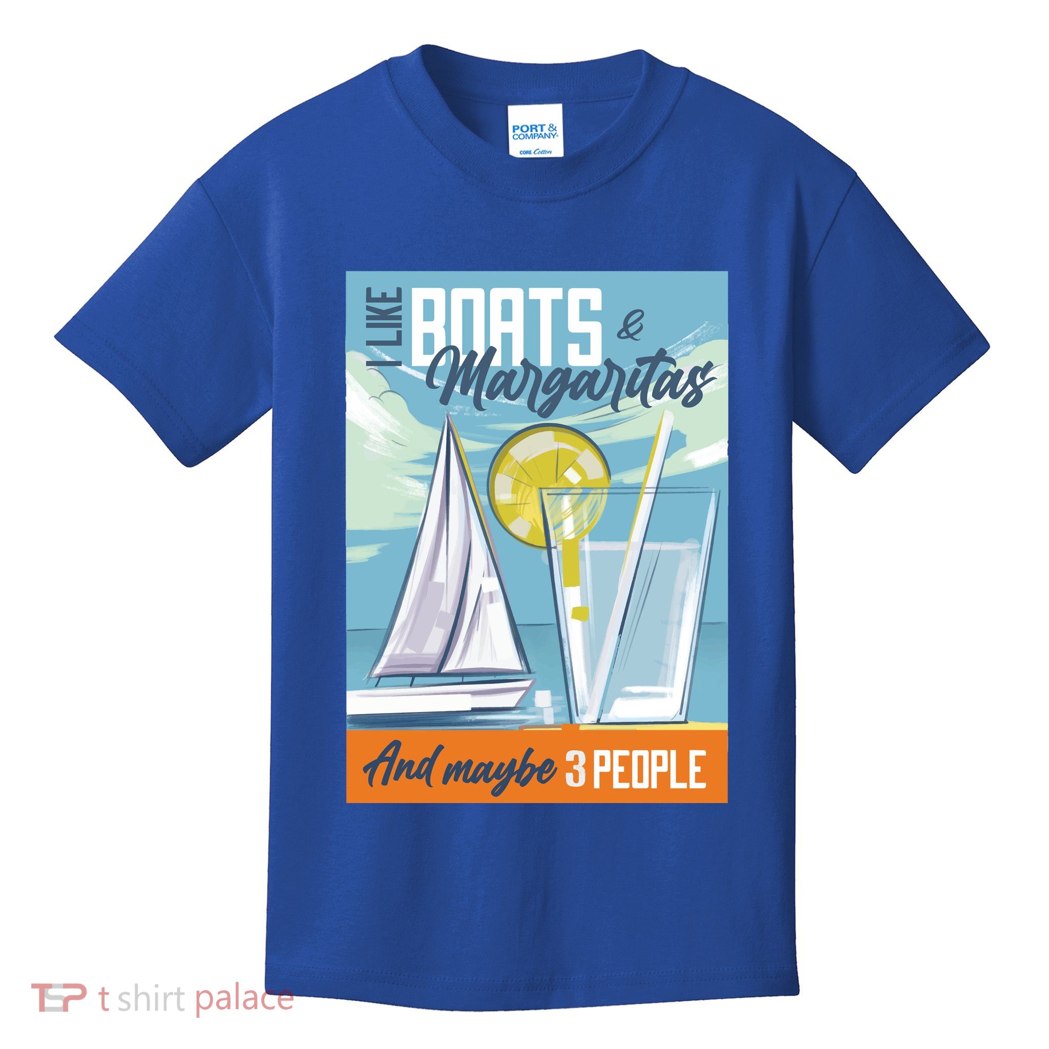 Boats And Margaritas Funny Kids T-Shirt