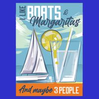 Boats And Margaritas Funny Zip Tote Bag