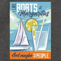 Boats And Margaritas Funny Vector Backpack