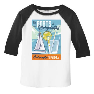 Boats And Margaritas Funny Toddler Fine Jersey T-Shirt