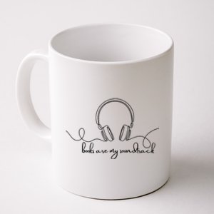 Books Are My Soundtrack Audiobook Lover Headphone Line Art Coffee Mug