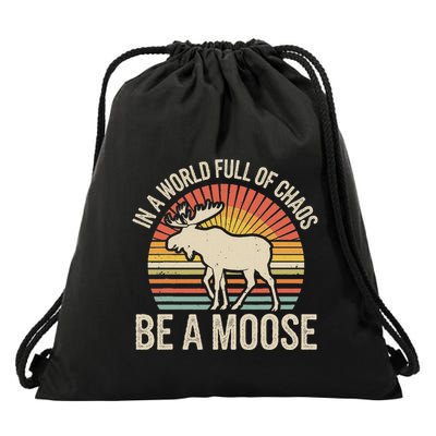 Be A Moose Drawstring Bag