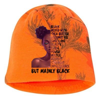 Black Afro Melanin Black History Month Juneteenth Gift Kati - Camo Knit Beanie