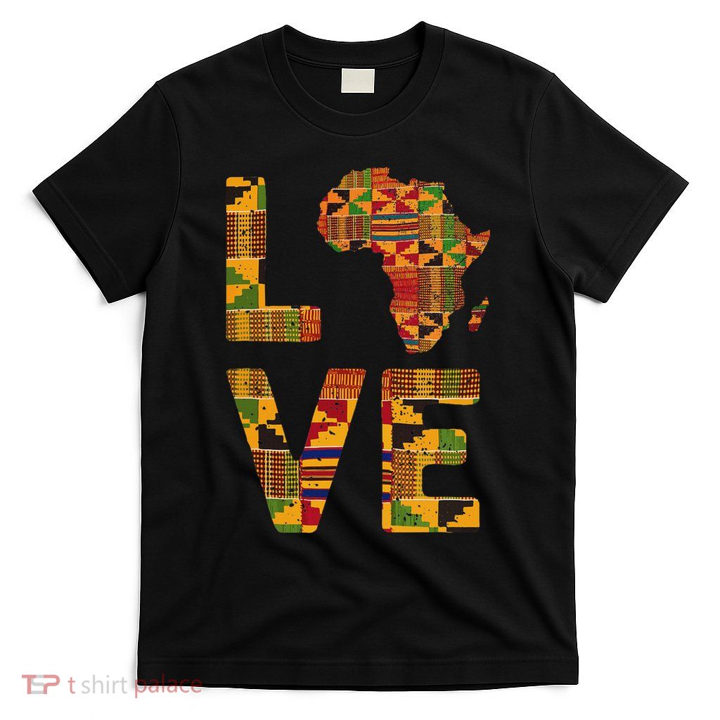 Best Africa Map Gift African Stuff & Accessories Adult Black Short T-Shirt