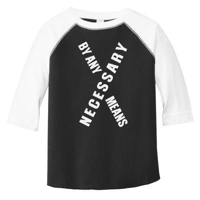 By Any Means Malcolm Black History Month Toddler Fine Jersey T-Shirt