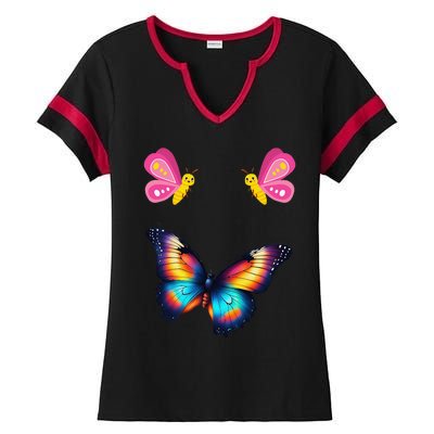 Butterfly And More Ladies Halftime Notch Neck Tee