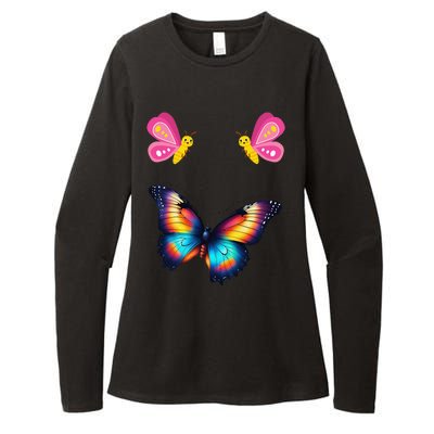 Butterfly And More Womens CVC Long Sleeve Shirt