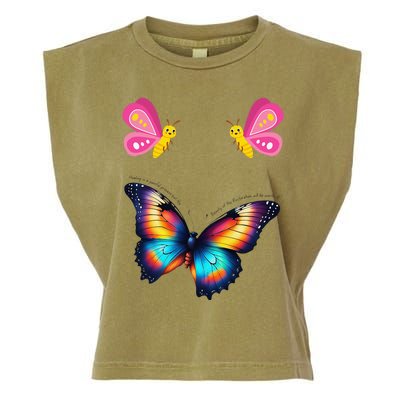 Butterfly And More Garment-Dyed Women's Muscle Tee