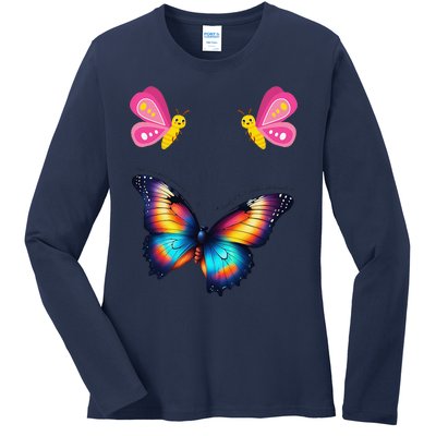 Butterfly And More Ladies Long Sleeve Shirt