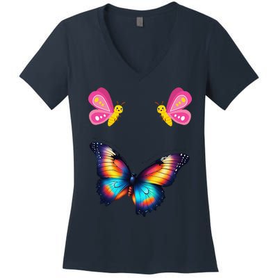 Butterfly And More Women's V-Neck T-Shirt