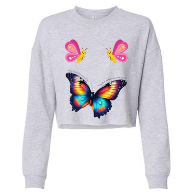 Butterfly And More Cropped Pullover Crew