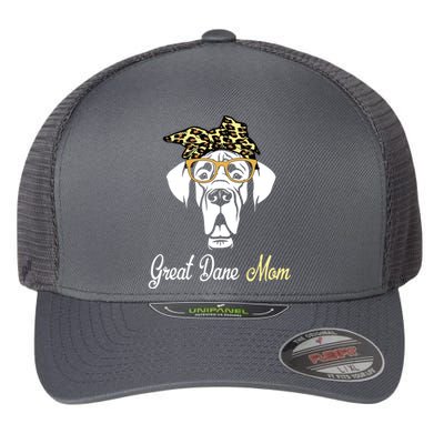 Birthday And Mothers Day Gift Great Dane Mom Flexfit Unipanel Trucker Cap