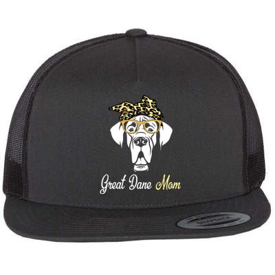 Birthday And Mothers Day Gift Great Dane Mom Flat Bill Trucker Hat