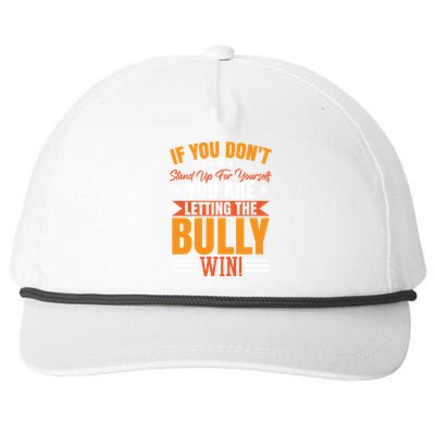 Bully Awareness Month Gift Snapback Five-Panel Rope Hat